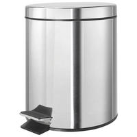 KANTA SA PAPUČICOM  5 l   - boja nerđajućeg čelika, Osnovno, metal (20,5/27,7cm) - Boxxx