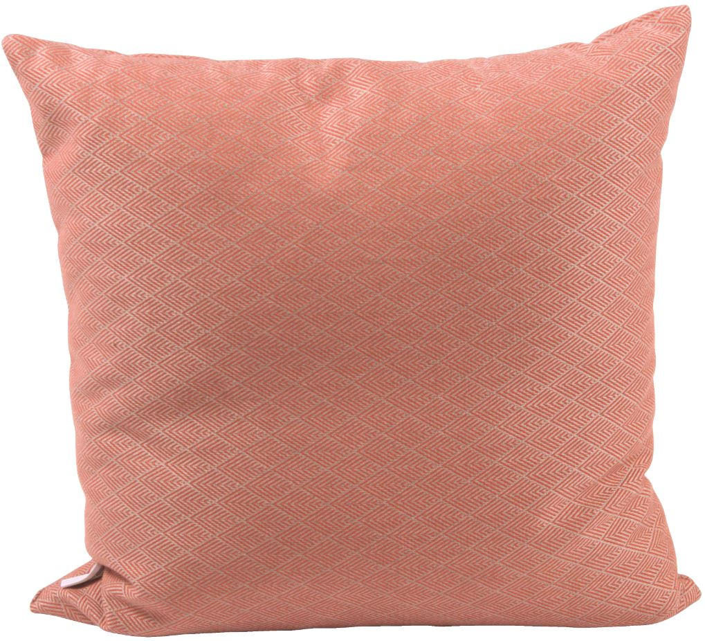OUTDOOR-KISSEN Raute  - Koralle, Basics, Textil (55/55cm) - Stern