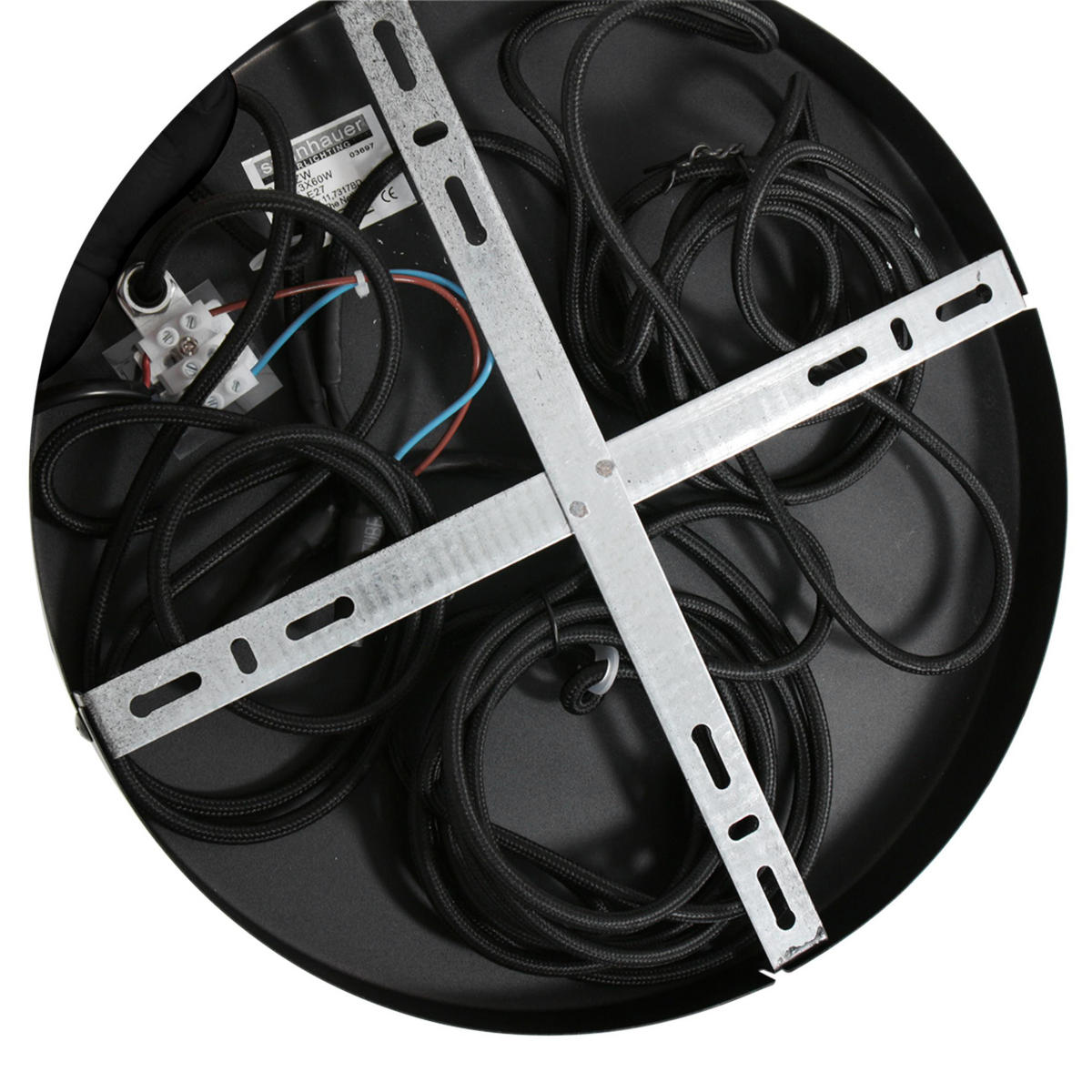 PENDELLEUCHTE  50/60-350/50 cm   - Schwarz, Trend, Glas/Metall (50/60-350/50cm)
