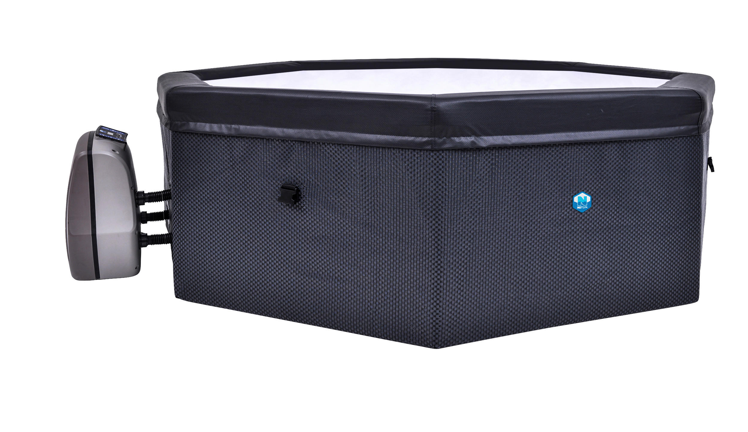 WHIRLPOOL NETSPA OCTOPUS  SP-OCT165B 193/73 cm  - Schwarz, Basics, Kunststoff/Metall (193/73cm)