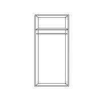 DREHTÜRENSCHRANK 100/216/58 cm,  in Plankeneiche, 2-türig  - Chromfarben/Plankeneiche, KONVENTIONELL, Glas/Holzwerkstoff (100/216/58cm) - MID.YOU