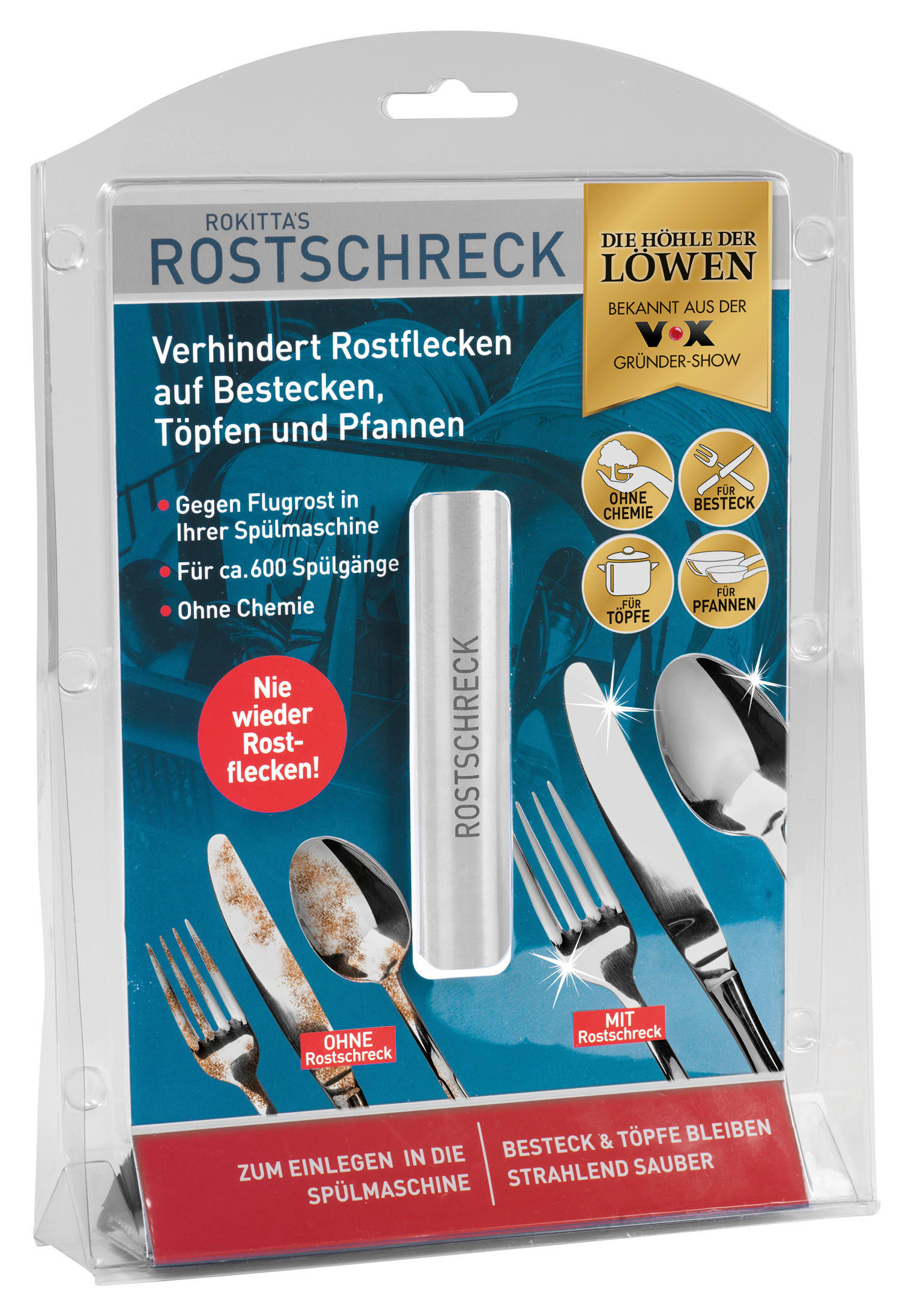 Spülmaschinen-Rostschutz - KONVENTIONELL, Metall