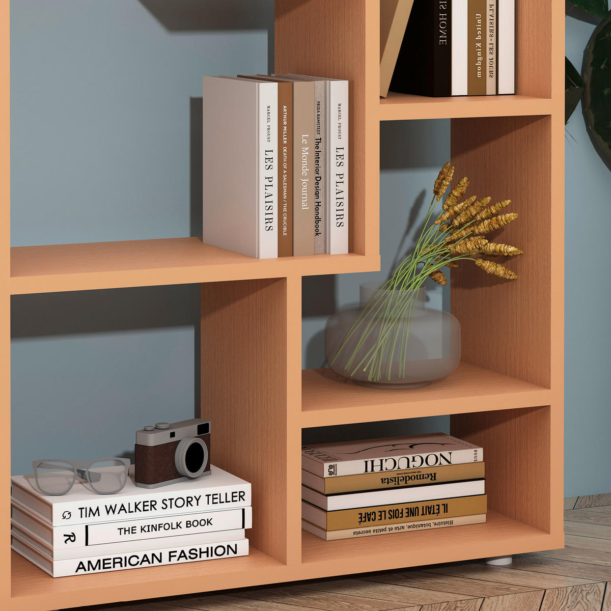 REGAL Buchefarben  - Buchefarben/Grau, MODERN, Holzwerkstoff/Kunststoff (58/116/20cm) - MID.YOU