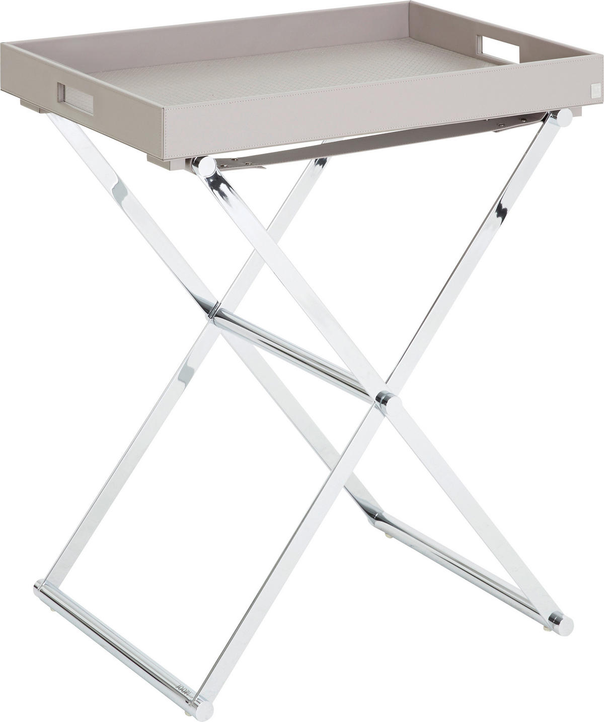 POMOĆNI STOLIĆ siva, boje kroma  metal, plastika   - siva/boje kroma, Basics, metal/plastika (66/68/47cm) - Joop!