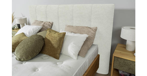 BOXSPRINGBETT 180/200 cm in Wildeiche, Grauweiß - Wildeiche/Grauweiß, Natur, Holz/Textil (180/200cm) - Valnatura