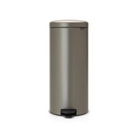 PEDÁLOS SZEMETES 30 l  - fekete/platinaszürke, Basics, műanyag/fém (30l) - Brabantia