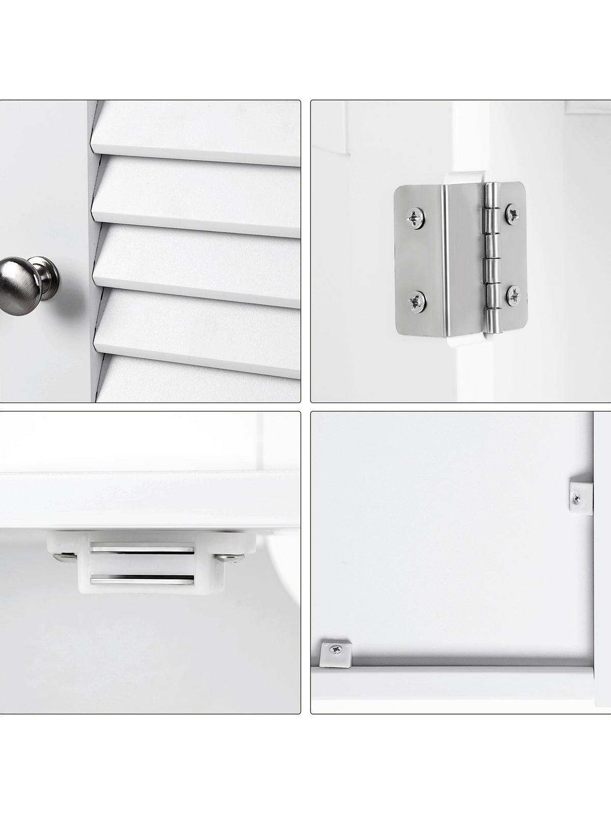 WASCHBECKENUNTERSCHRANK 60/60/30 cm  - Silberfarben/Schwarz, Trend, Holzwerkstoff/Metall (60/60/30cm) - MID.YOU