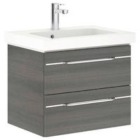 WASCHTISCHKOMBI 64,4 cm  - Chromfarben/Graphitfarben, KONVENTIONELL, Holzwerkstoff/Stein (64,4cm) - Pelipal