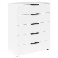 KOMMODE 80/100/42 cm  in Graphitfarben, Weiss  - Weiss/Graphitfarben, Modern, Holzwerkstoff/Kunststoff (80/100/42cm) - Rauch Möbel
