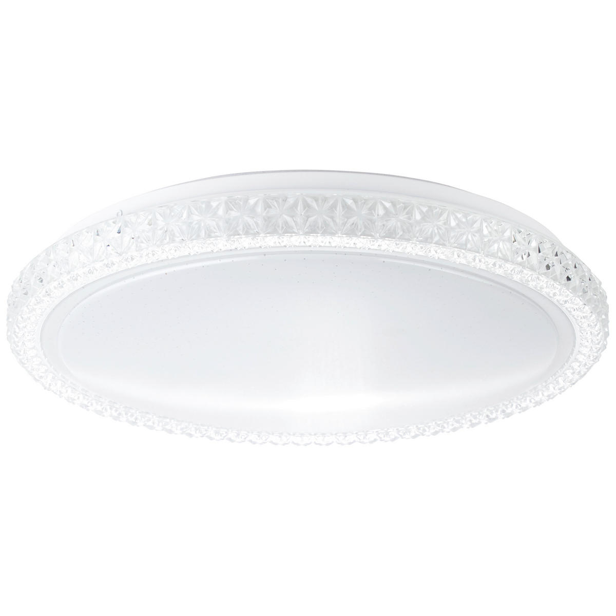 LED-DECKENLEUCHTE  40/8 cm    - Chromfarben/Weiss, Konventionell, Kunststoff/Metall (40/8cm) - Brilliant
