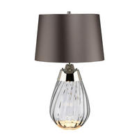STOLNÍ LAMPA, E27, GU10, 35/60.5 cm  - čiré/hnědá, Konvenční (35/60.5cm) - Elstead Lighting