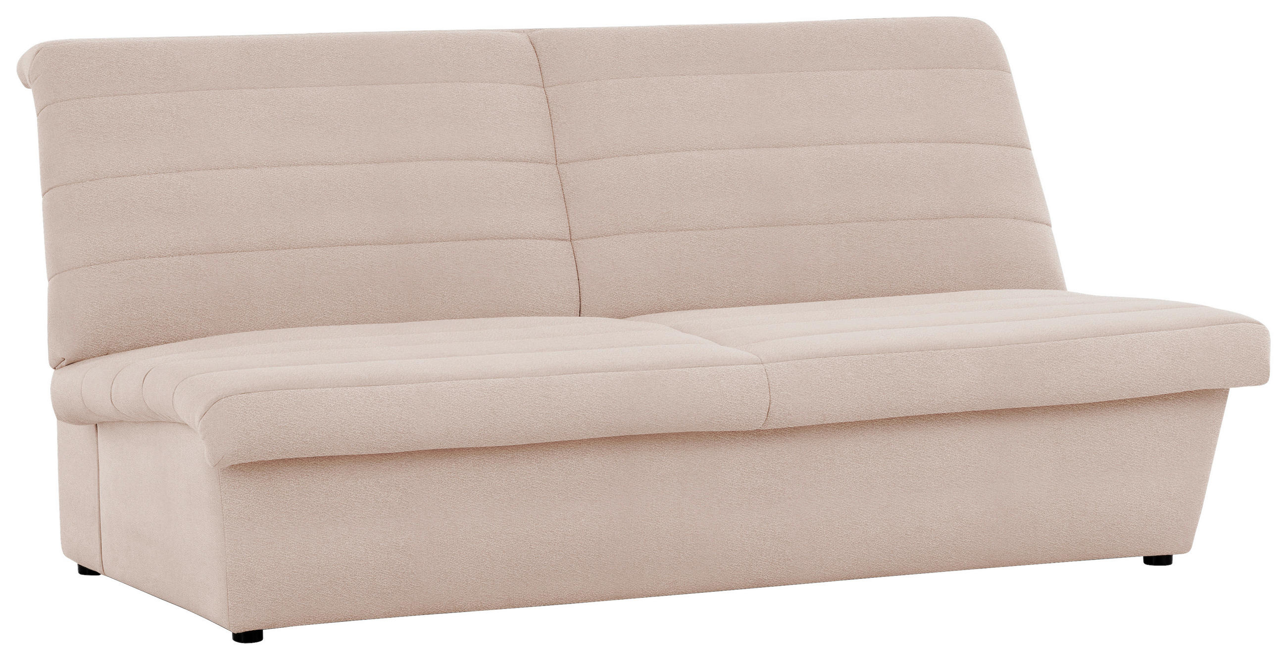 ZWEISITZER-SOFA Webstoff Creme  - Creme/Schwarz, Design, Kunststoff/Textil (185/92/103cm) - LOOKS by W.Joop