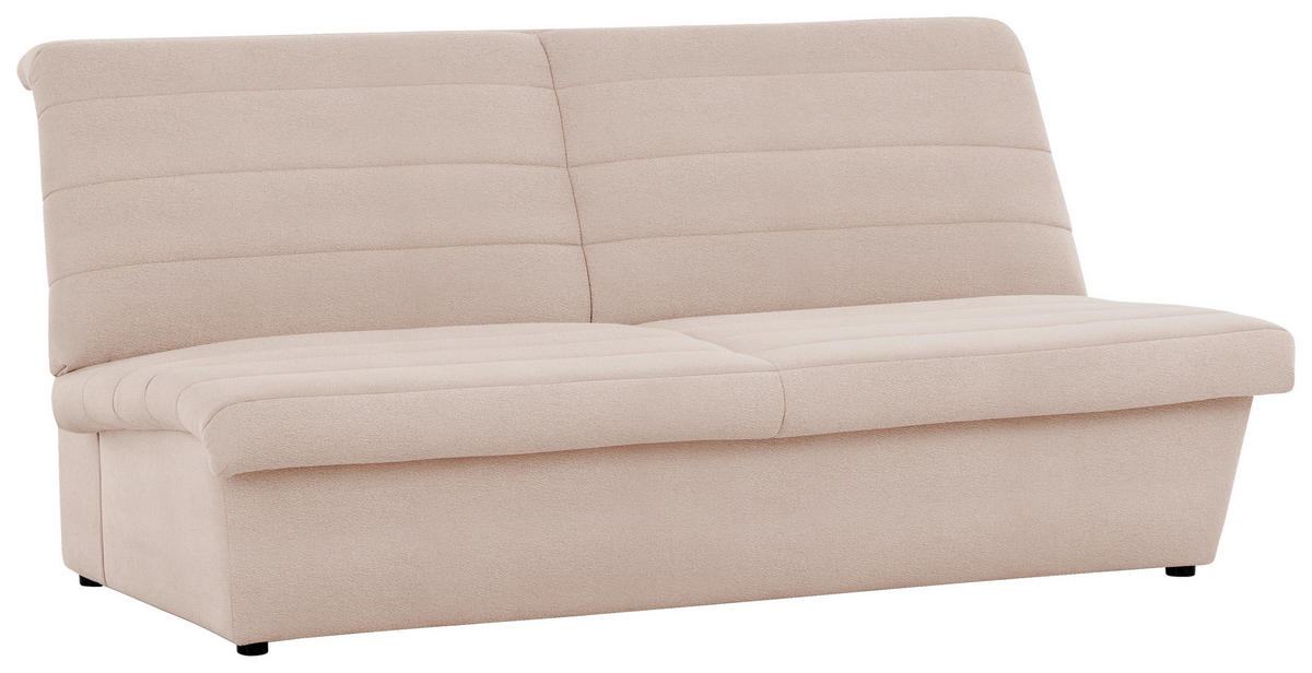 2-SITZER-SOFA in Webstoff Creme  - Creme/Schwarz, Design, Kunststoff/Textil (185/92/103cm) - LOOKS by W.Joop
