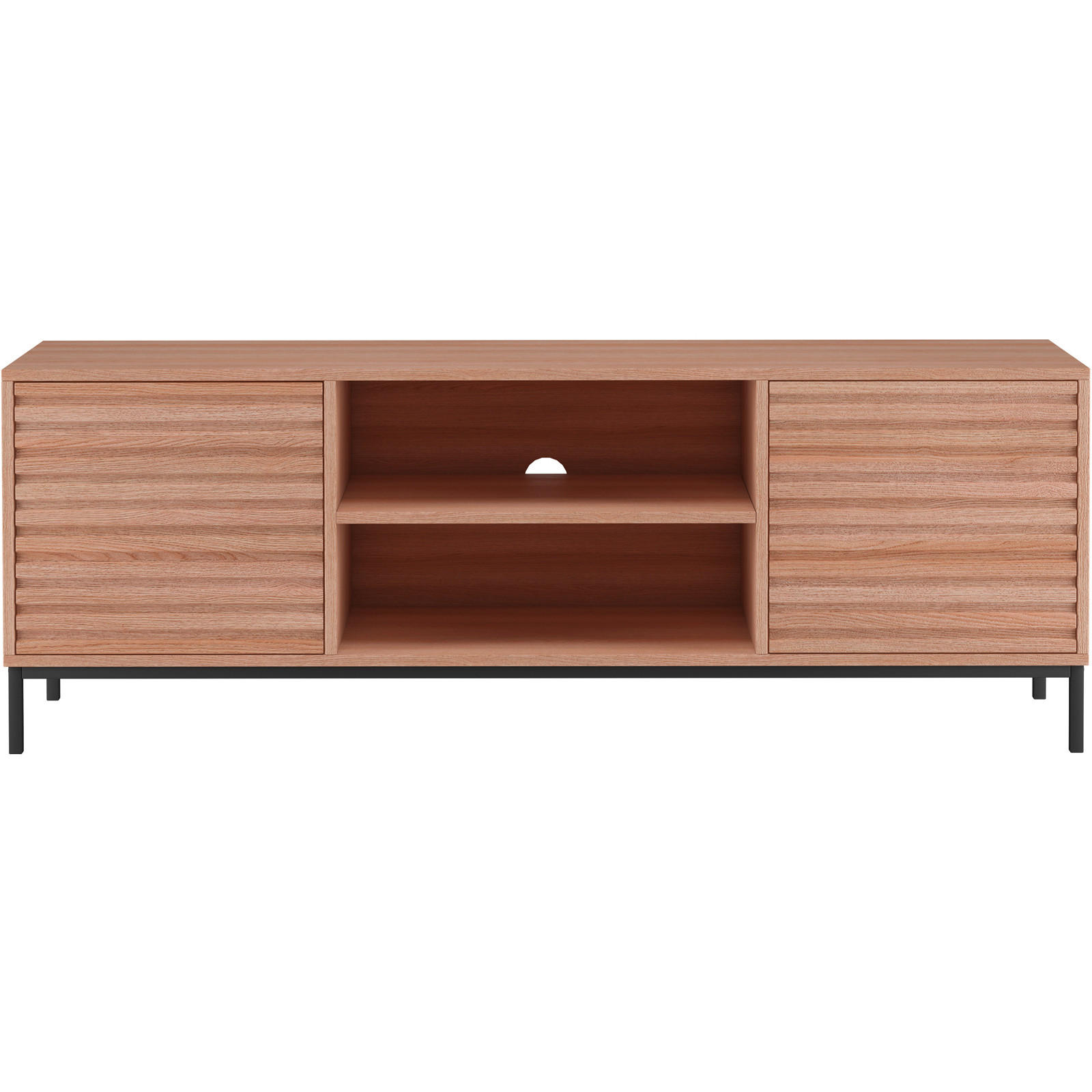 LOWBOARD  in 140/50/40 cm  - Schwarz/Naturfarben, Design, Holzwerkstoff/Metall (140/50/40cm) - MID.YOU
