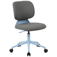 DREHSTUHL Webstoff Blau, Grau  - Blau/Grau, KONVENTIONELL, Kunststoff/Textil (57/82-91/57cm) - Venda