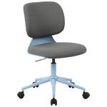 DREHSTUHL Webstoff Blau, Grau  - Blau/Grau, KONVENTIONELL, Kunststoff/Textil (57/82-91/57cm) - Venda
