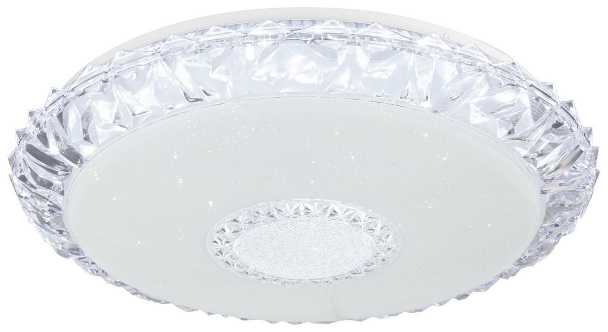 LED-DECKENLEUCHTE 40 W  50/10 cm    - Weiss/Opal, Basics, Kunststoff/Metall (50/10cm) - Globo