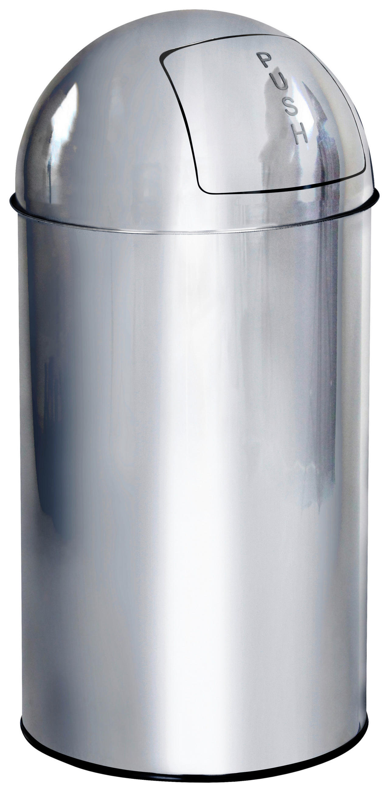 ABFALLSAMMLER 50 l  Metall  - Silberfarben, Basics, Metall (35/74/35cm) - MID.YOU