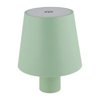 AKKU-TISCHLEUCHTE  10,6/13 cm    - Weiß/Hellgrün, Trend, Kunststoff/Metall (10,6/13cm) - Globo