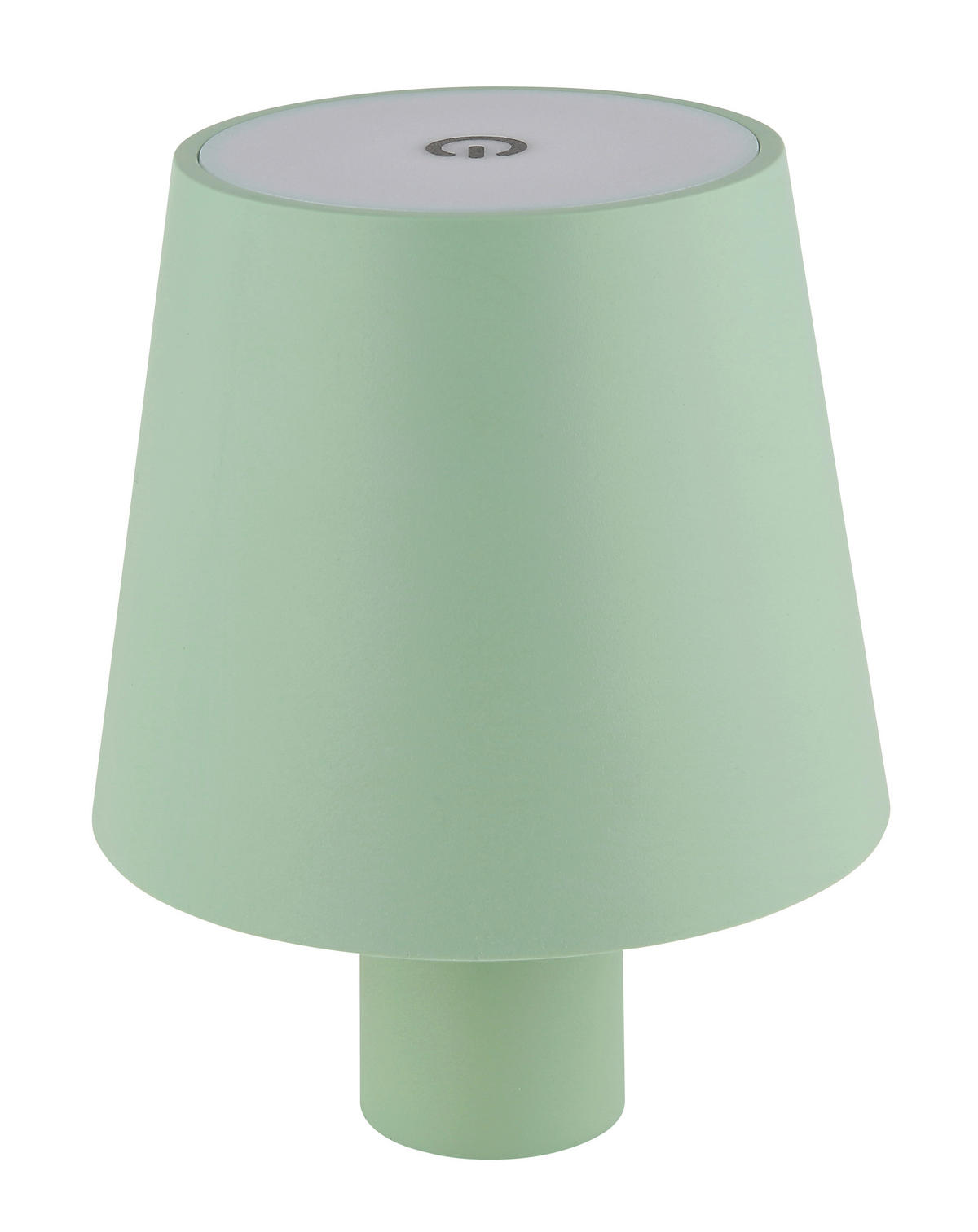 AKKU-TISCHLEUCHTE  10,6/13 cm    - Weiß/Hellgrün, Trend, Kunststoff/Metall (10,6/13cm) - Globo