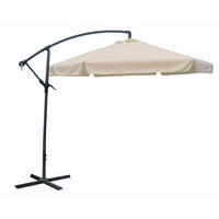AMPELSCHIRM 300 cm Creme  - Anthrazit/Creme, Basics, Kunststoff/Metall (300/250/300cm) - Gardenson