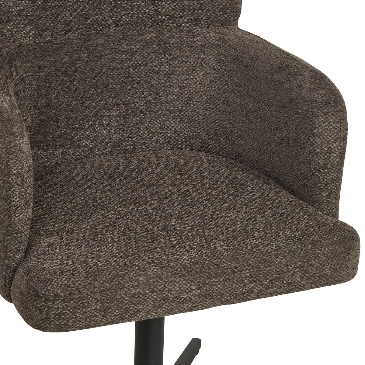 ARMLEHNSTUHL  in Eisen Webstoff  - Anthrazit/Schwarz, KONVENTIONELL, Holz/Textil (58,5/85/63cm) - Livetastic