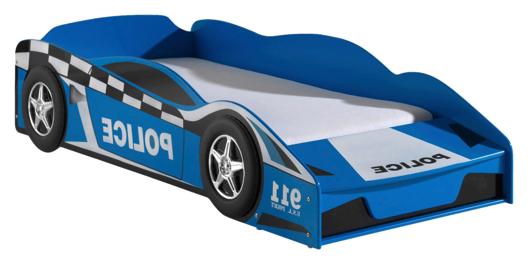 AUTOBETT 70/140 cm Blau Blau  - Blau, MODERN, Holzwerkstoff (70/140cm) - MID.YOU