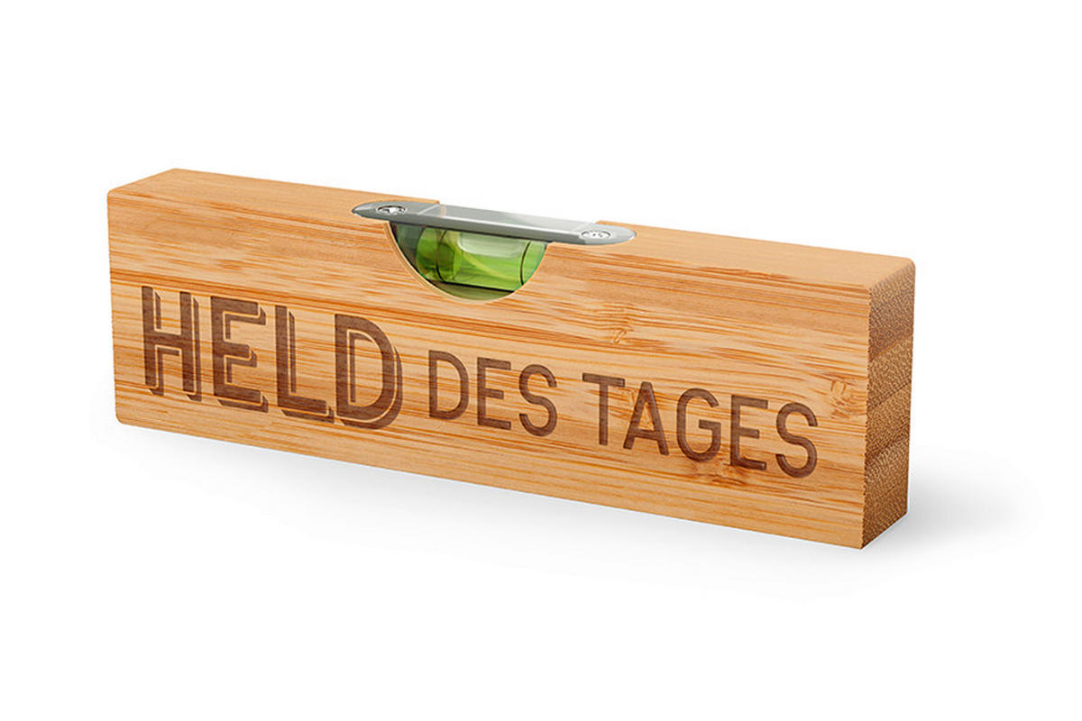 WASSERWAAGE    - Basics, Holz (15/4,5/2cm)