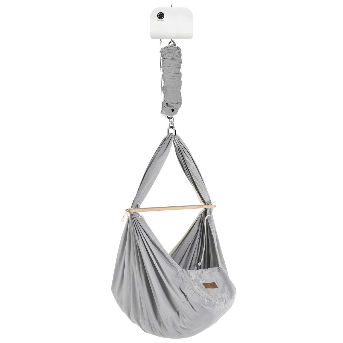 VISEČA MREŽA ZA DOJENČKE     137/30/165 cm     siva  - siva, Basics, tekstil (137/30/165cm) - SCHMUSEWOLKE