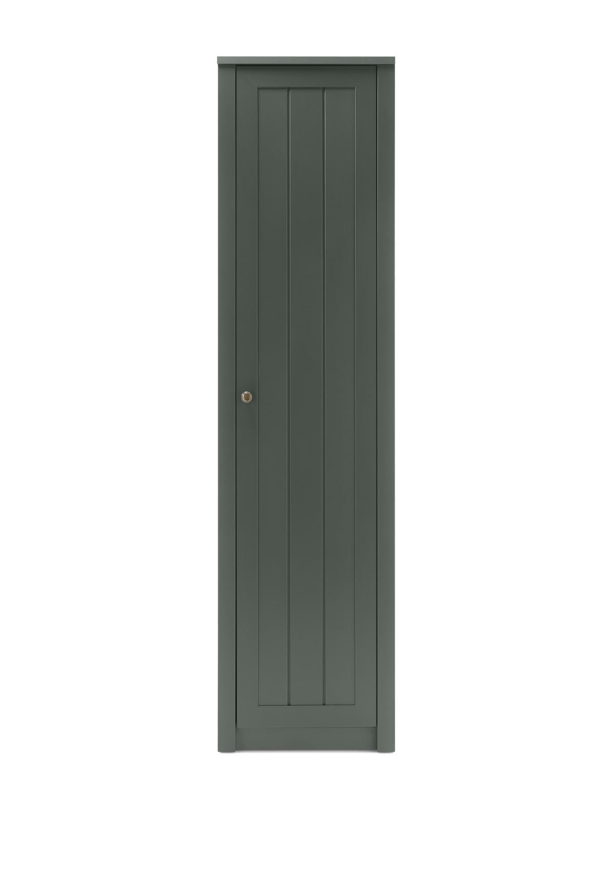GARDEROBENSCHRANK  in 50/197/43 cm  - Messingfarben/Grün, Design, Holzwerkstoff/Metall (50/197/43cm) - Modante
