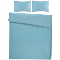 BETTWÄSCHESET Satin 200/210 cm  65 cm/100 cm  - Blau, Basics, Textil (200/210cm) - Ambiente