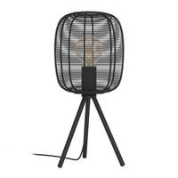 TISCHLEUCHTE Rinroe 22,5/44 cm   - Schwarz, LIFESTYLE, Metall (22,5/44cm) - Eglo