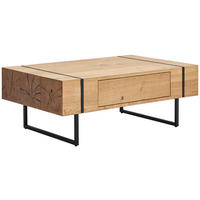 DOHÁNYZÓASZTAL fa, fém, faalapú anyag 110/70/40 cm   - natúr/fekete, Design, faalapú anyag/fa (110/70/40cm) - MID.YOU