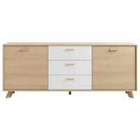 SIDEBOARD 180/72,5/36,5 cm  - Eiche Bianco/Eichefarben, Design, Holz/Holzwerkstoff (180/72,5/36,5cm) - MID.YOU