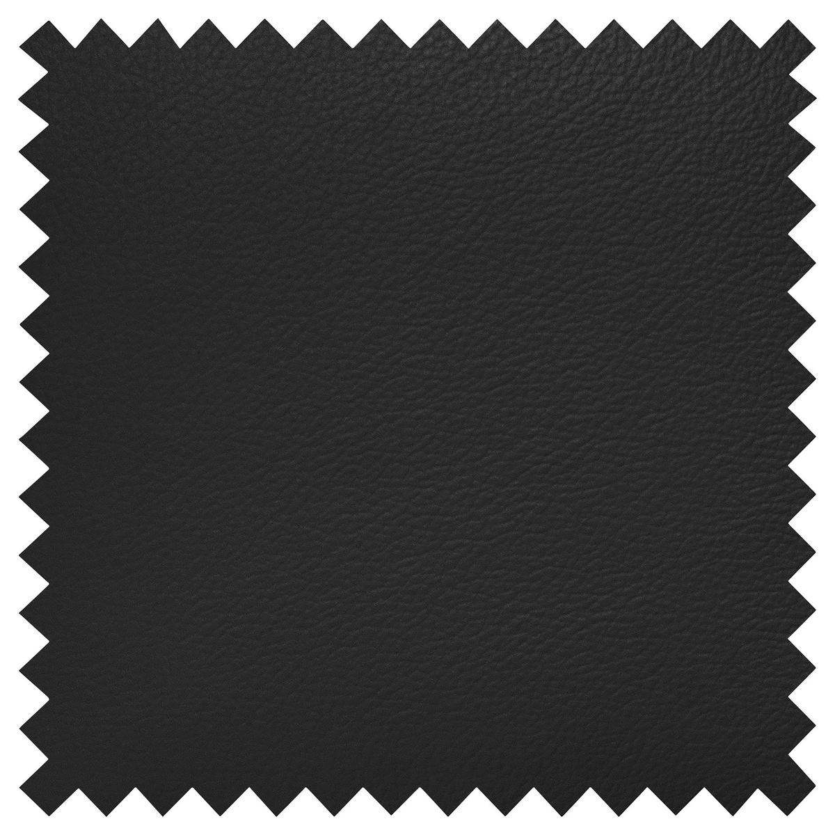 3-SITZER-SOFA Echtleder Schwarz  - Schwarz, Design, Leder/Kunststoff (205/92/85cm) - Livetastic