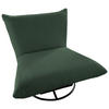 RELAXSESSEL Cord    - Dunkelgrün/Schwarz, Design, Textil/Metall (100/78/96cm) - Livetastic