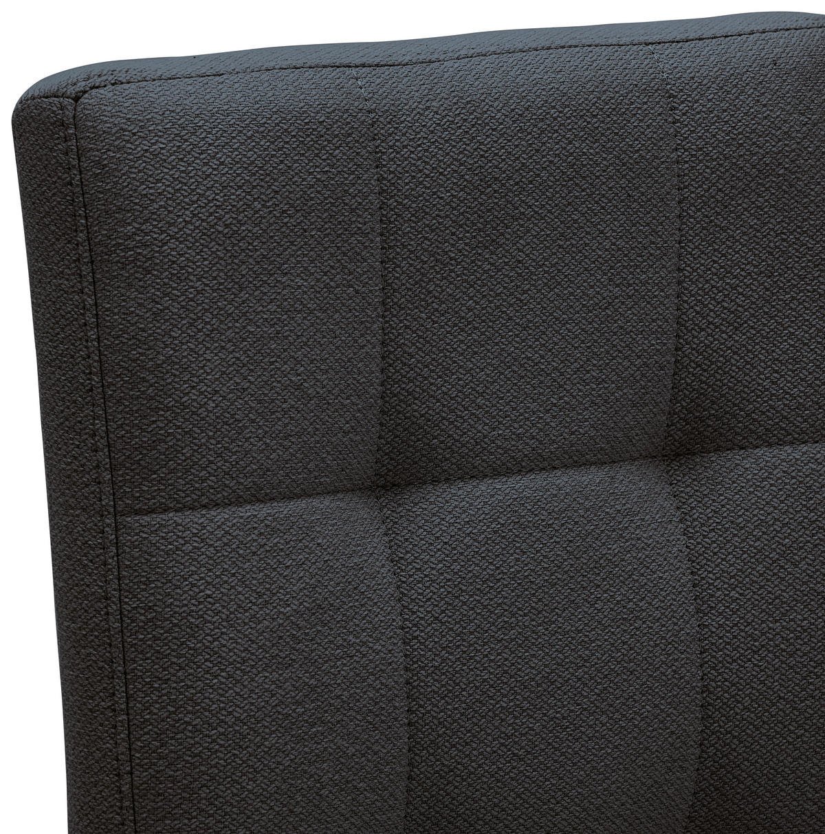 STUHL Webstoff Grau, Schwarz  - Schwarz/Grau, Design, Textil/Metall (46/91/61cm) - home24