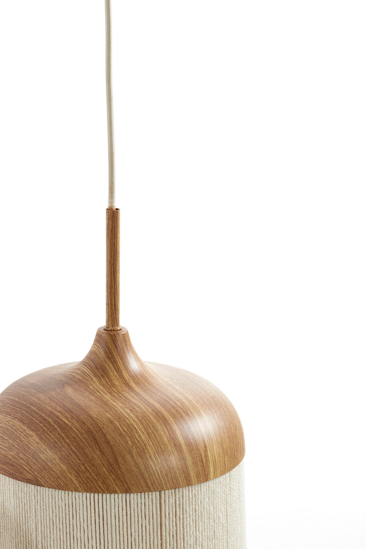 HÄNGELEUCHTE Dania   - Creme, Design, Kunststoff/Textil (22/32/90cm) - Light & Living