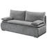 SCHLAFSOFA in Textil Grau - Silberfarben/Grau, KONVENTIONELL, Kunststoff/Textil (208/102/95cm) SCHLAFSOFA in Textil Grau - Silberfarben/Grau, KONVENTIONELL, Kunststoff/Textil (208/102/95cm)