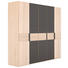 KLEIDERSCHRANK 6-türig Esche massiv Dunkelbraun, Eschefarben - Dunkelbraun/Eschefarben, Design, Glas/Holz (299/224,8/57cm) KLEIDERSCHRANK 6-türig Esche massiv Dunkelbraun, Eschefarben - Dunkelbraun/Eschefarben, Design, Glas/Holz (299/224,8/57cm)