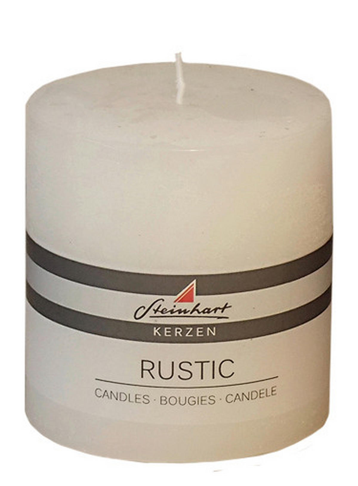 STUMPENKERZE 9,8/10 cm  - Weiss, Basics (9,8/10cm) - Steinhart