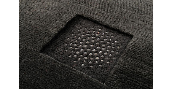 WOLLTEPPICH 170/240 cm Princess Svarowski Anthrazit - Anthrazit, KONVENTIONELL, Textil (170/240cm) - Linea Natura