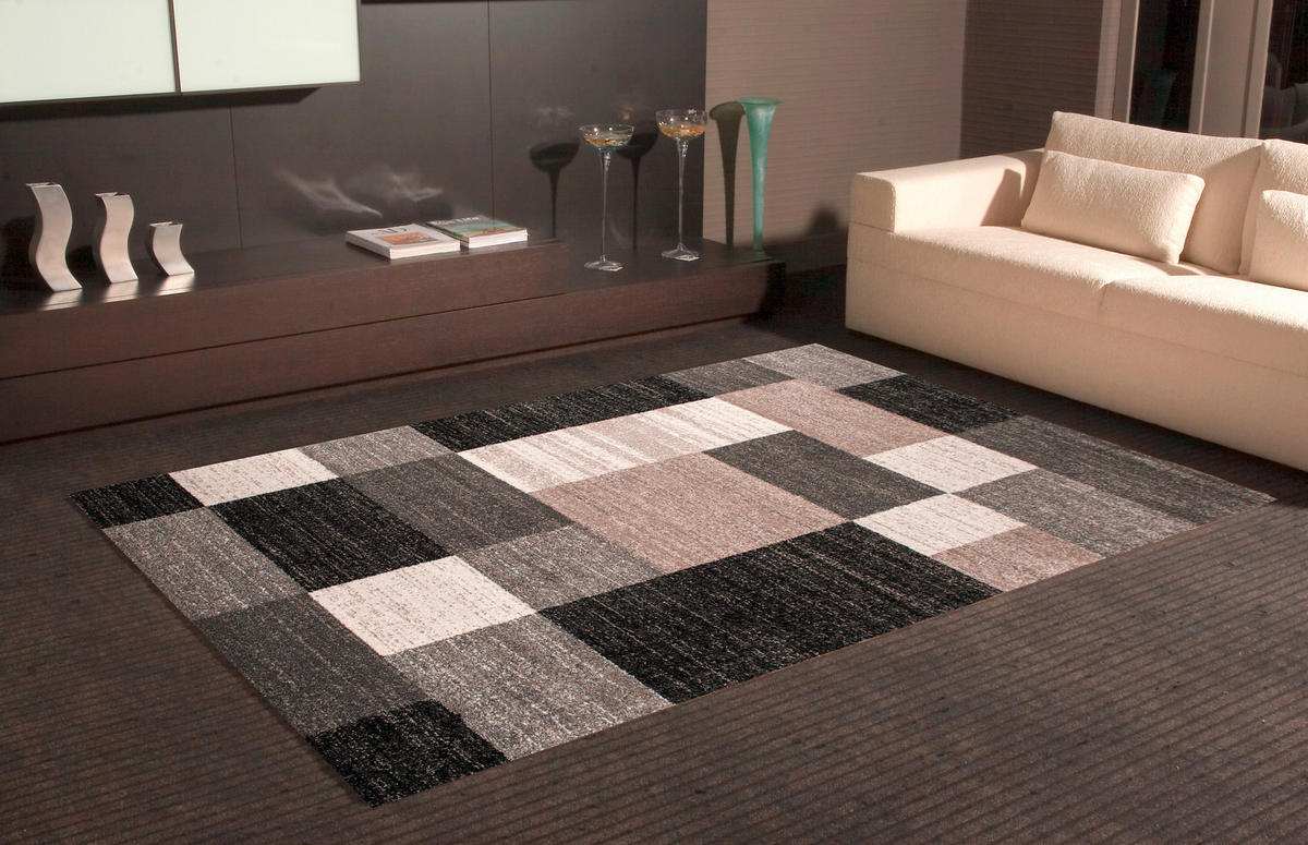 WEBTEPPICH 160/230 cm Gabeh Anthrazit, Beige, Hellbraun  - Hellbraun/Anthrazit, KONVENTIONELL, Textil (160/230cm) - Novel