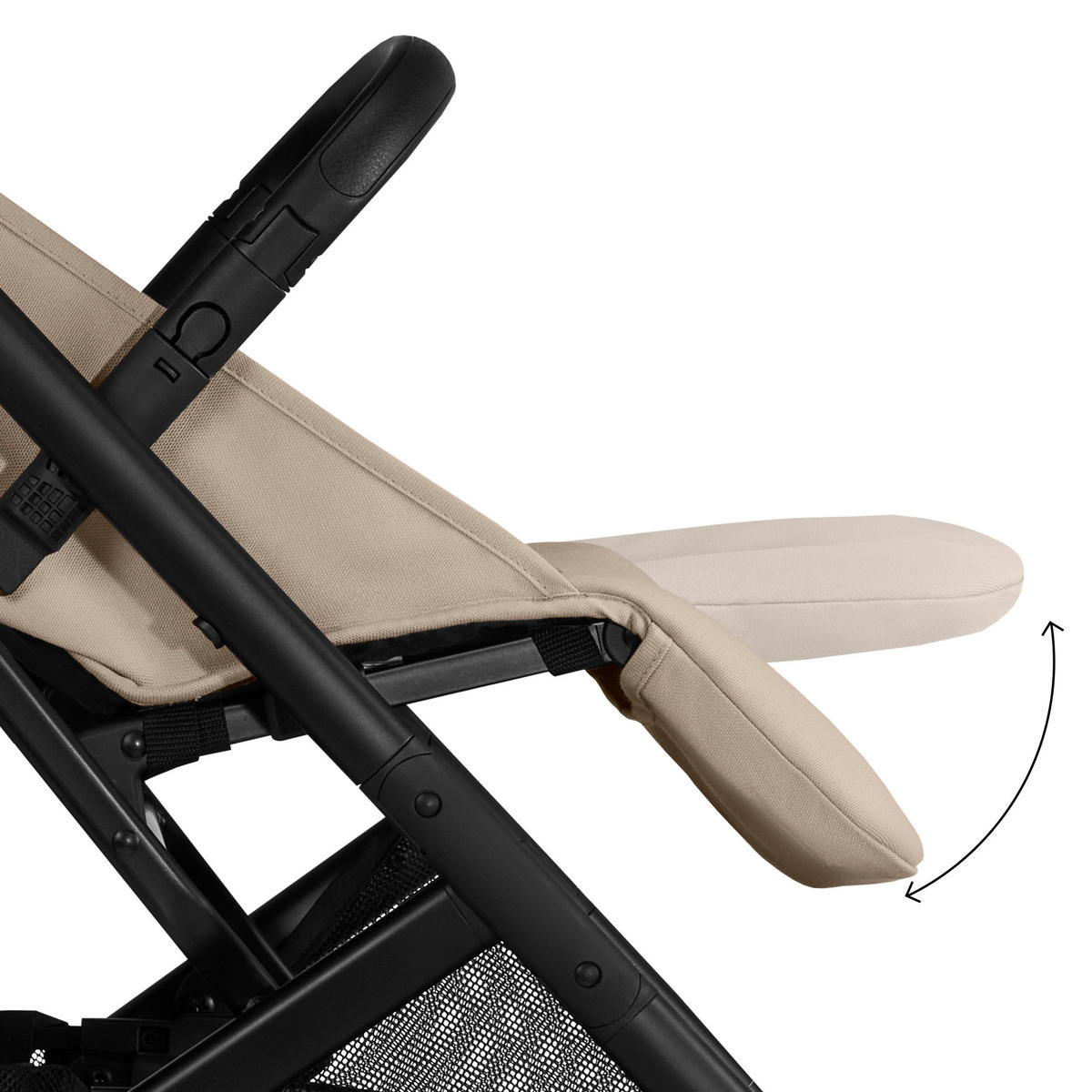 BUGGY Beezy  - Beige/Schwarz, Basics, Textil/Metall (29/65/10,1cm) - cybex GOLD