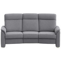 TRAPEZSOFA  in Flachgewebe Grau  - Alufarben/Grau, KONVENTIONELL, Textil/Metall (218/107/103cm) - Beldomo Comfort
