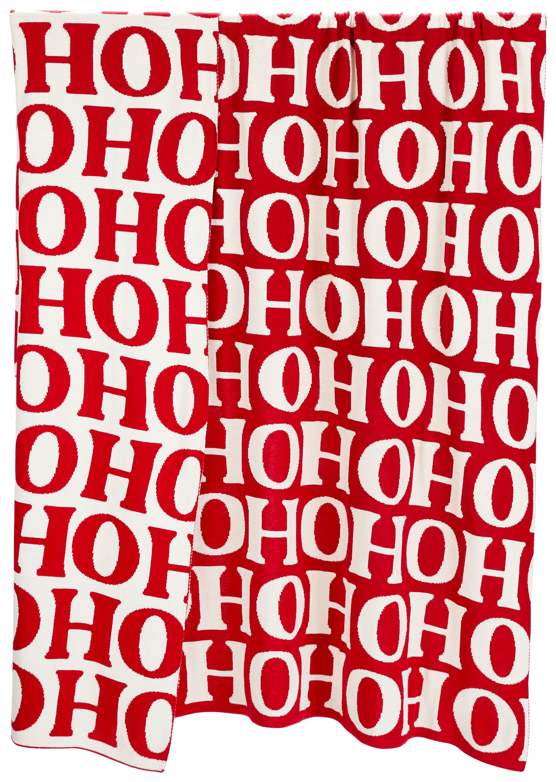TAGESDECKE - Rot/Naturfarben, LIFESTYLE, Textil (130/170cm) - X-Mas