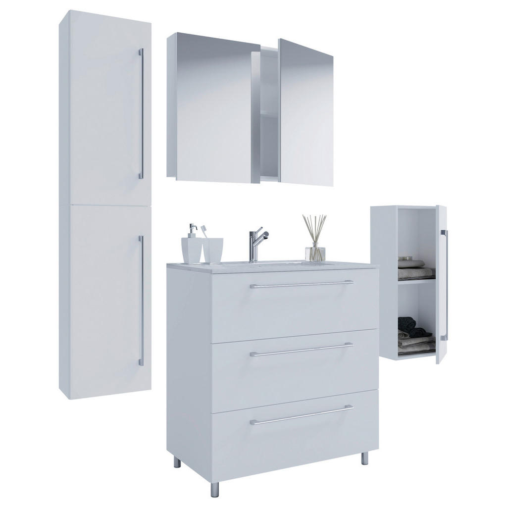 Badezimmer Schubo 5-Teilig Weiß B: 126 cm