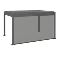 PAVILLON-ROLLO   - Anthrazit/Grau, MODERN, Textil/Metall (366/215.5cm) - Amatio