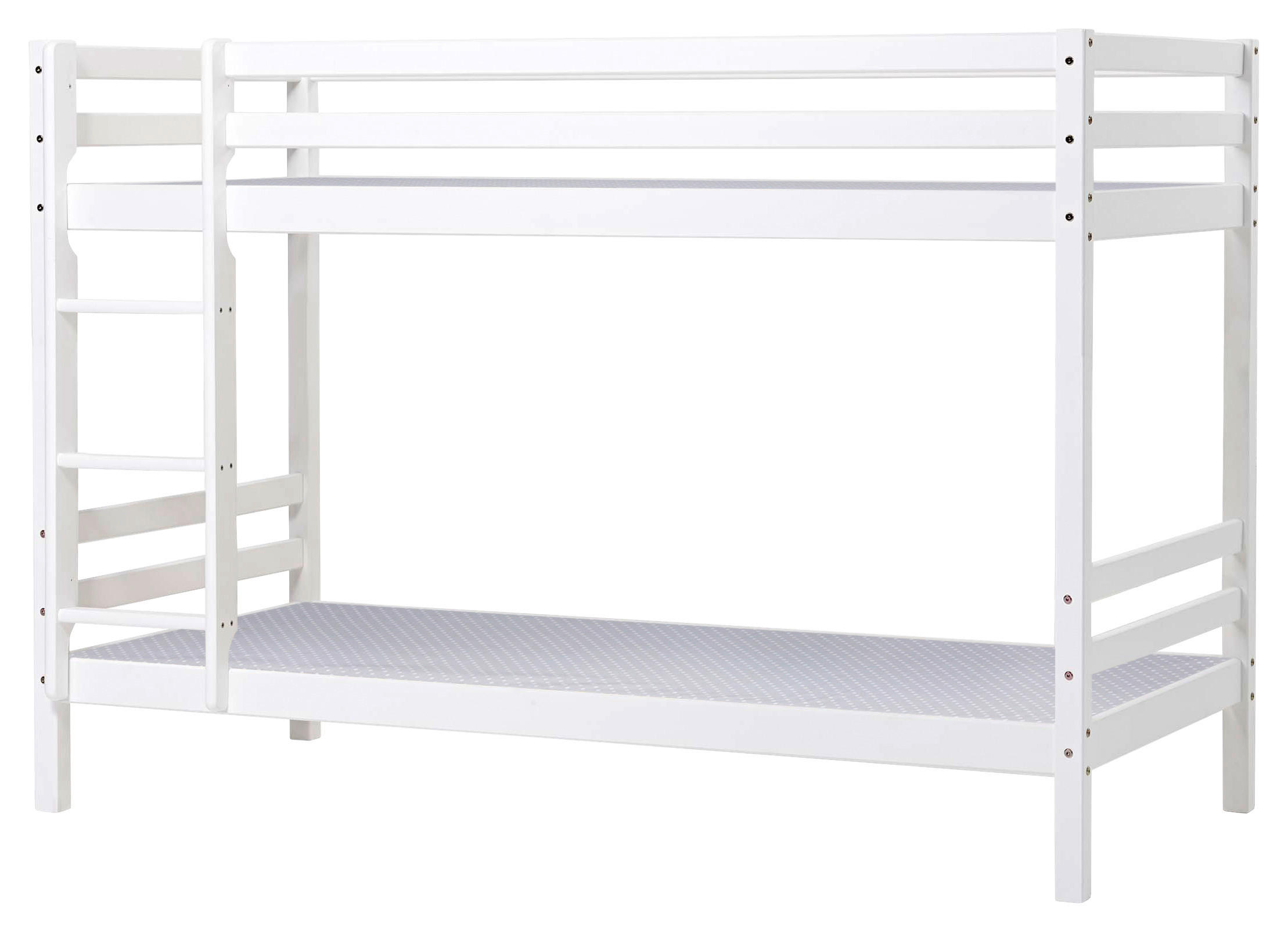 ETAGENBETT - Naturfarben/Weiß, MODERN, Holz (90/200cm) - MID.YOU