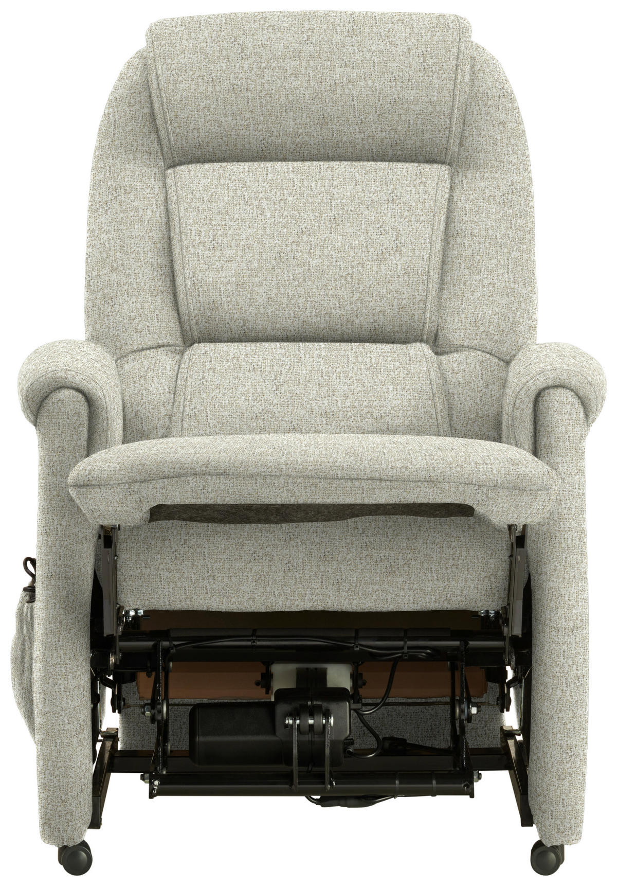 FERNSEHSESSEL in Flachgewebe Creme  - Creme/Schwarz, KONVENTIONELL, Kunststoff/Textil (69/105/82cm) - Himolla